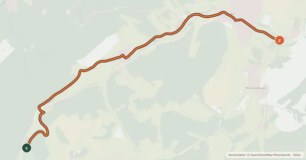Kartenübersicht der Radroute Radroute 26-43