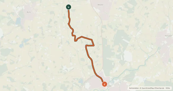 Kartenübersicht der Radroute Radroute 26-44