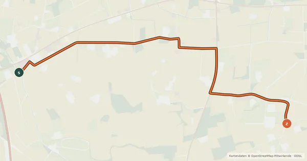 Kartenübersicht der Radroute Radroute 26-56