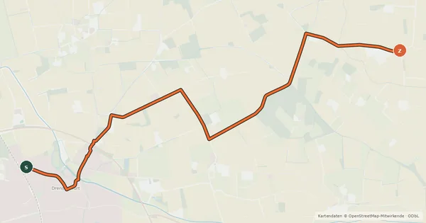 Kartenübersicht der Radroute Radroute 26-62