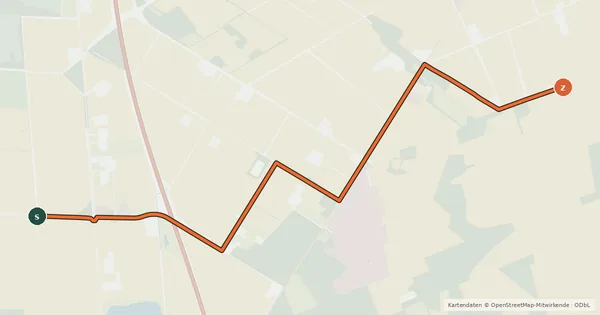 Kartenübersicht der Radroute Radroute 26-85