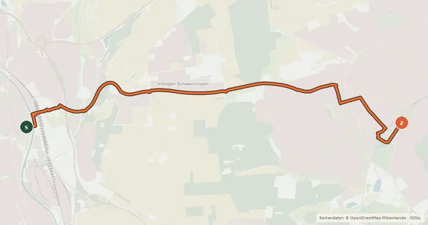 Kartenübersicht der Radroute Radroute 27-28