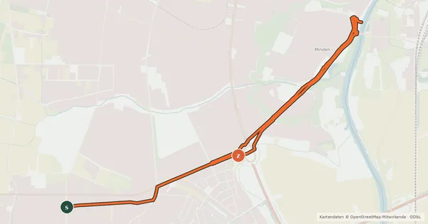 Kartenübersicht der Radroute Radroute 27-30