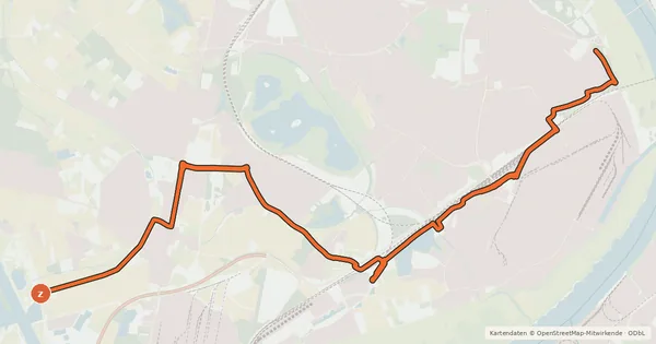 Kartenübersicht der Radroute Radroute 27-34