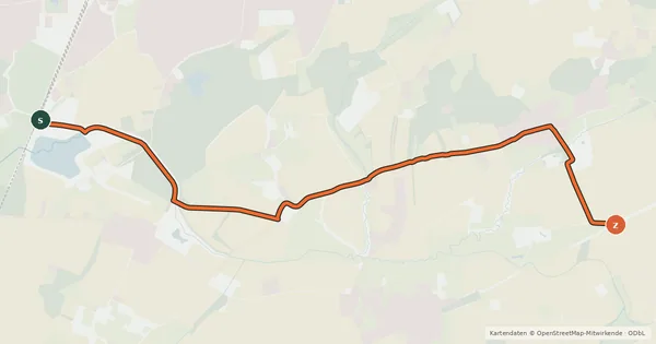 Kartenübersicht der Radroute Radroute 28-29