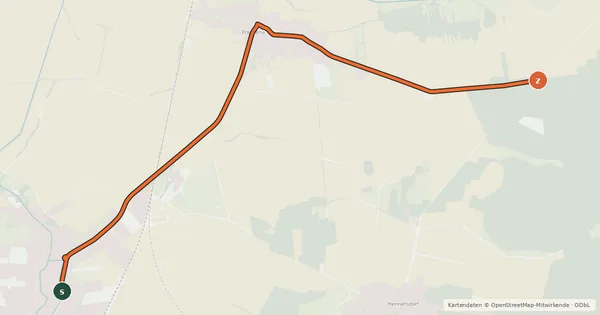 Kartenübersicht der Radroute Radroute 28-66