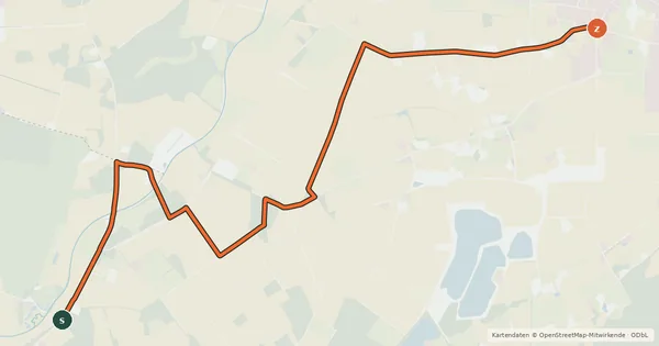 Kartenübersicht der Radroute Radroute 28-86