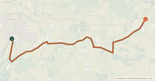 Kartenübersicht der Radroute Radroute 29-30