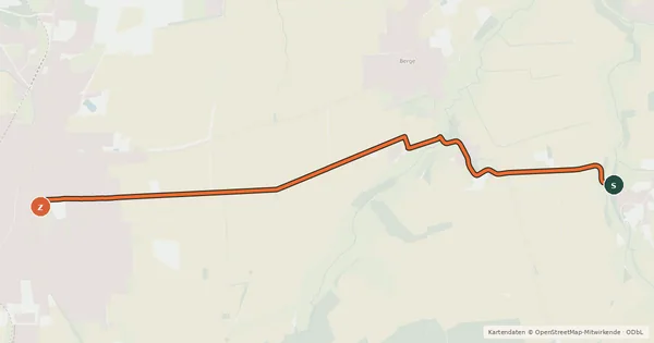 Kartenübersicht der Radroute Radroute 29-30