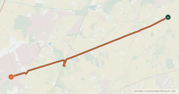 Kartenübersicht der Radroute Radroute 29-30