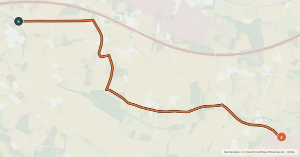Kartenübersicht der Radroute Radroute 3-37