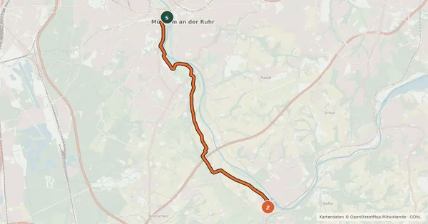 Kartenübersicht der Radroute Radroute 3-55
