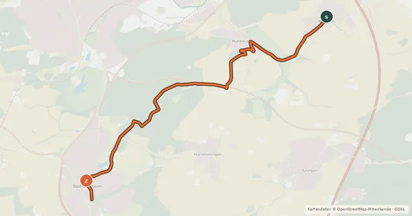 Kartenübersicht der Radroute Radroute 30-33