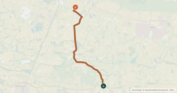 Kartenübersicht der Radroute Radroute 30-33