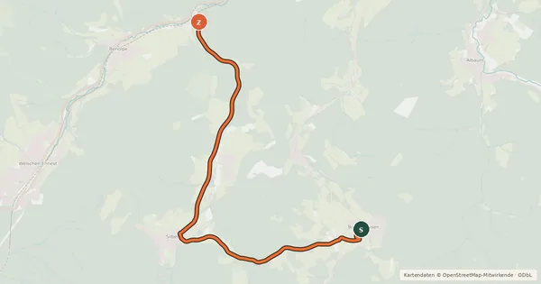 Kartenübersicht der Radroute Radroute 30-36