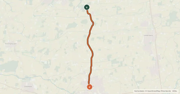 Kartenübersicht der Radroute Radroute 30-63