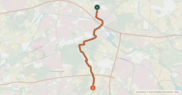 Kartenübersicht der Radroute Radroute 30-76