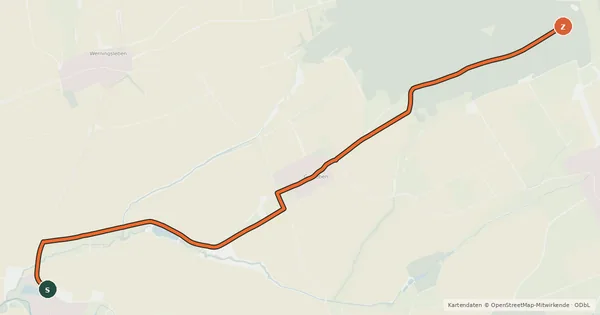 Kartenübersicht der Radroute Radroute 31-32