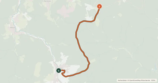 Kartenübersicht der Radroute Radroute 31-32