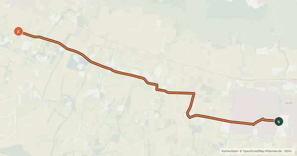 Kartenübersicht der Radroute Radroute 31-33