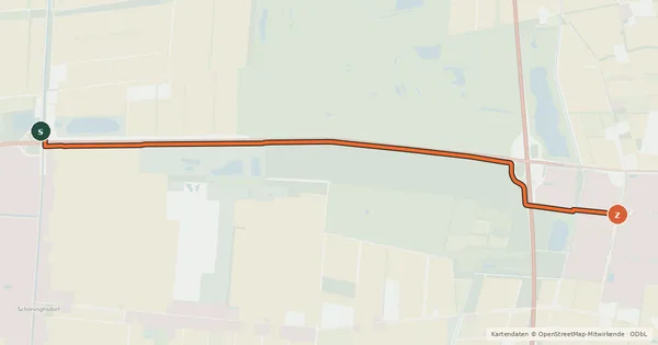 Kartenübersicht der Radroute Radroute 31-61