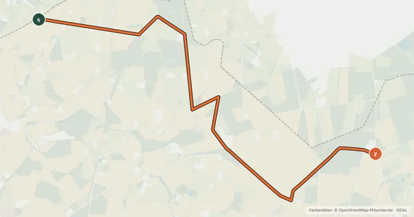 Kartenübersicht der Radroute Radroute 32-35