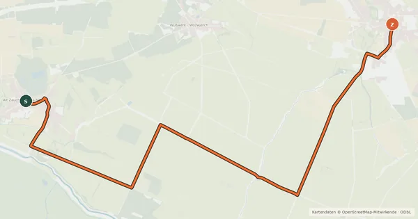Kartenübersicht der Radroute Radroute 33-63