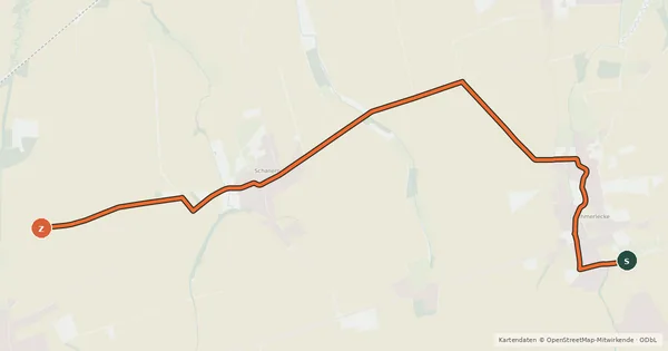 Kartenübersicht der Radroute Radroute 33-84