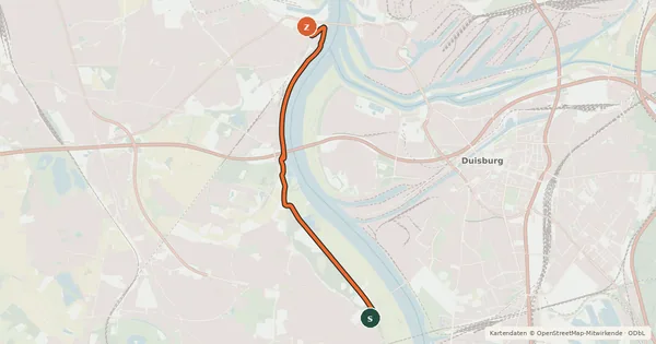 Kartenübersicht der Radroute Radroute 34-38