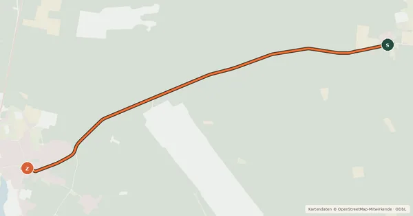 Kartenübersicht der Radroute Radroute 35-52