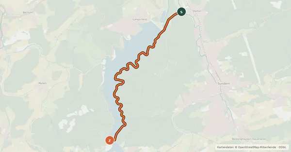 Kartenübersicht der Radroute Radroute 36-40