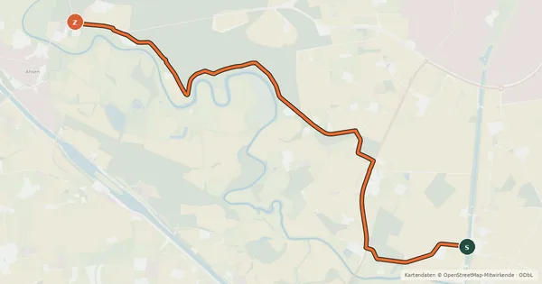 Kartenübersicht der Radroute Radroute 36-61