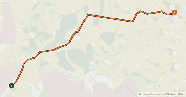 Kartenübersicht der Radroute Radroute 36-98