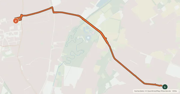 Kartenübersicht der Radroute Radroute 37-39