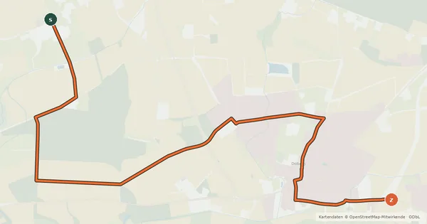 Kartenübersicht der Radroute Radroute 37-41