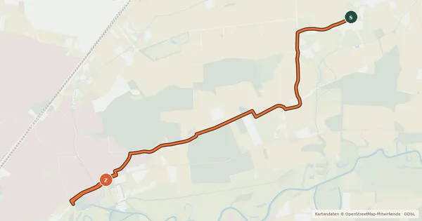 Kartenübersicht der Radroute Radroute 37-74