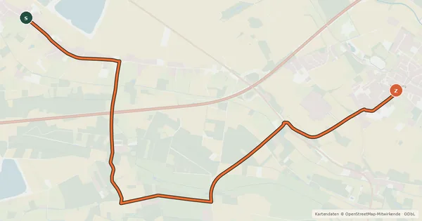 Kartenübersicht der Radroute Radroute 37-80