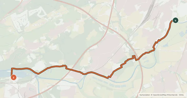 Kartenübersicht der Radroute Radroute 38-63