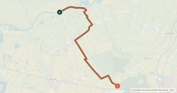 Kartenübersicht der Radroute Radroute 38-64