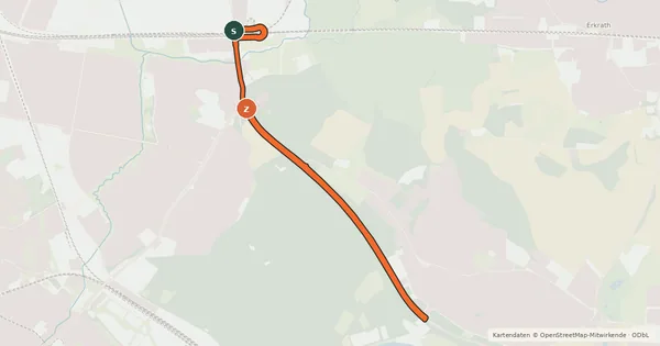 Kartenübersicht der Radroute Radroute 38-79