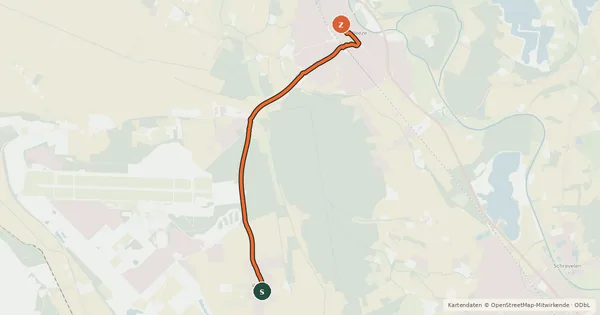 Kartenübersicht der Radroute Radroute 39-41