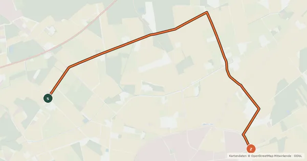 Kartenübersicht der Radroute Radroute 39-65