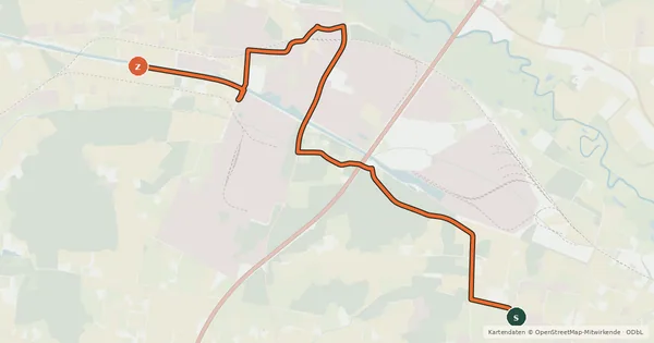 Kartenübersicht der Radroute Radroute 4-10