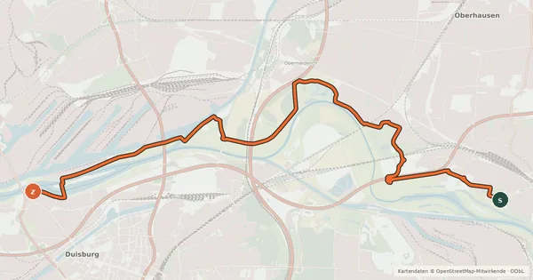 Kartenübersicht der Radroute Radroute 4-29