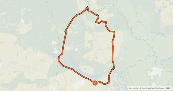 Kartenübersicht der Radroute Radroute 4