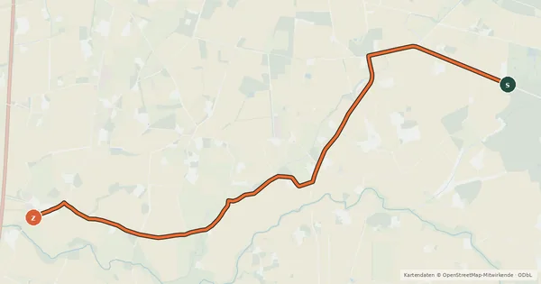 Kartenübersicht der Radroute Radroute 40-41