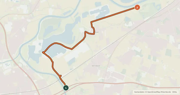 Kartenübersicht der Radroute Radroute 40-41