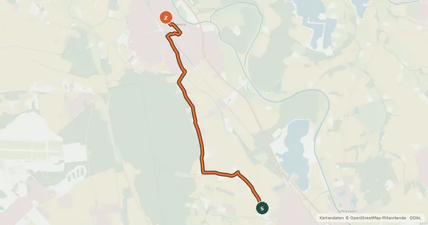 Kartenübersicht der Radroute Radroute 40-41