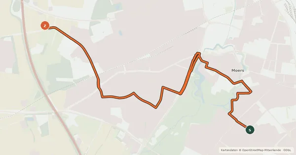 Kartenübersicht der Radroute Radroute 40-45