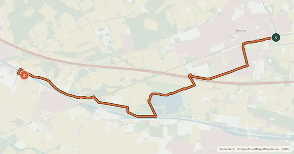 Kartenübersicht der Radroute Radroute 40-64